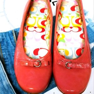 SHOES WOMEN'S COACH FLATS SZ 8.5